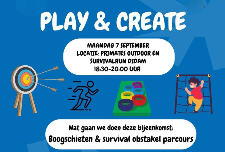 Play & Create: Boogschieten & survival parcours