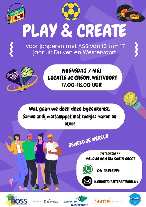 Uitnodiging voor Play & Create